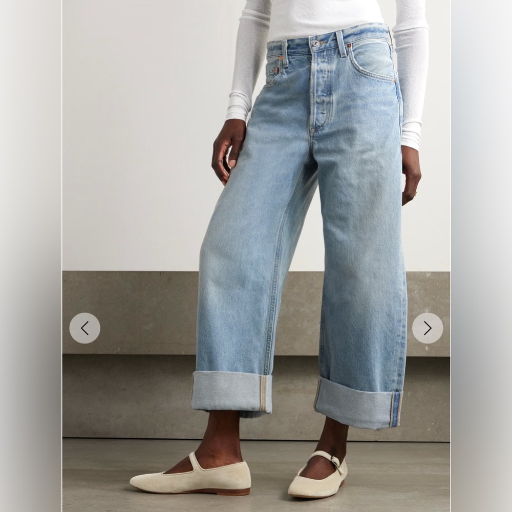 Citizens Of Humanity Ayla Baggy High Rise Wide Leg organic Light Blue Jeans